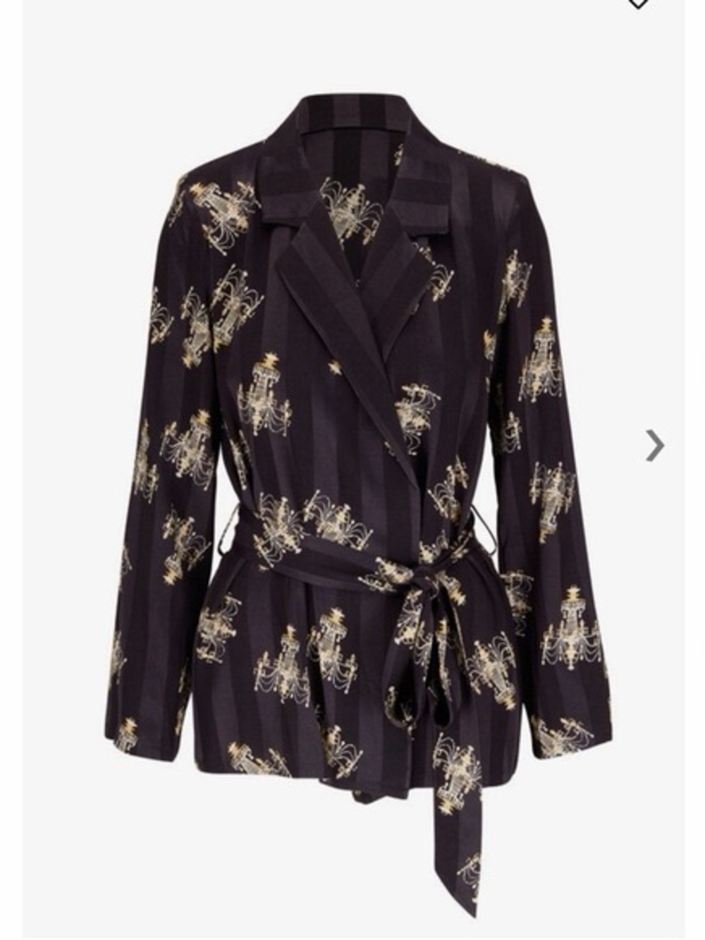 L’AGENCE Ciara Chandelier Print Robe Jacket Top M